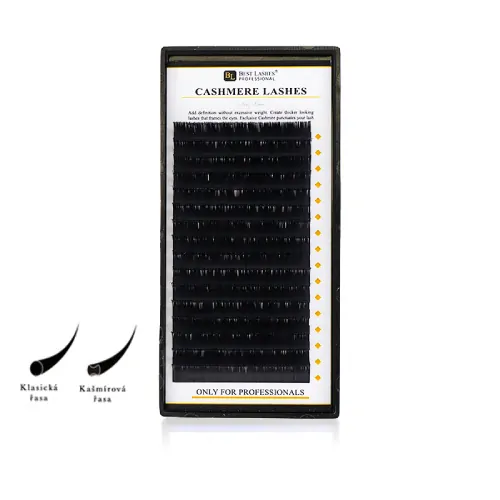 Cashmere řasy C, 0,15 x 8 mm - 16 řad