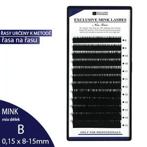 Syntetické norkové řasy MIX délek B, 0,15 X 8-15 mm - 12 řádků