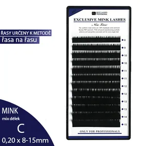 Syntetické norkové řasy MIX délek C, 0,20 X 8-15 mm - 12 řádků