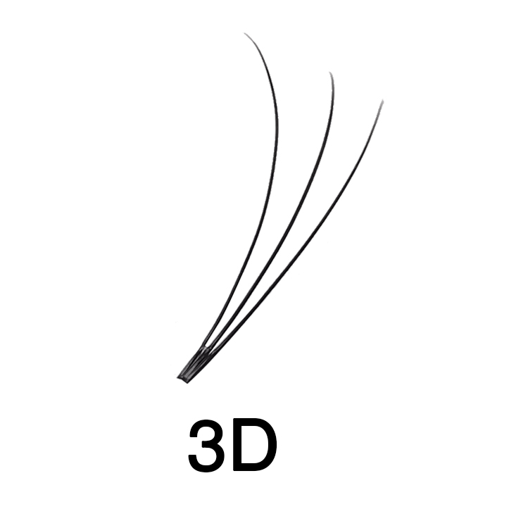 3D řasy Express Volume C, 0,10 X 12mm - 16 řad